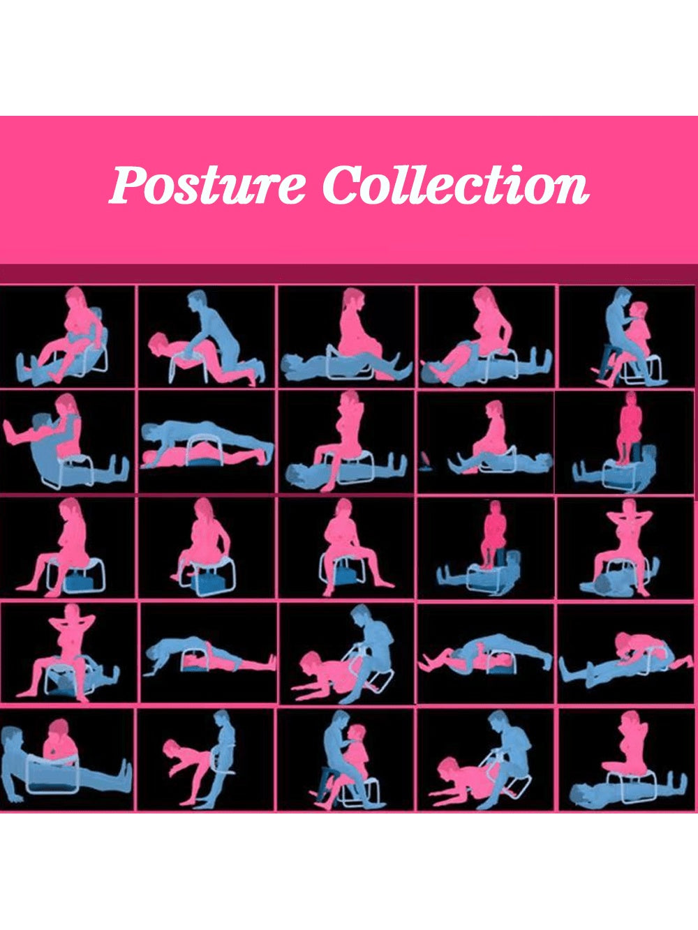 1Pc S-ex Position Enhancer S-ex Chair Stools With Handle S-exual Furniture Love Novelty Toy With Handrail For Couples