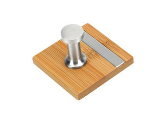 4pcs set Nail Free Punch-Free Bamboo Hook Wooden Row Hooks For Bathroom Clothes Stainless Steel Hook Behind The Door for home