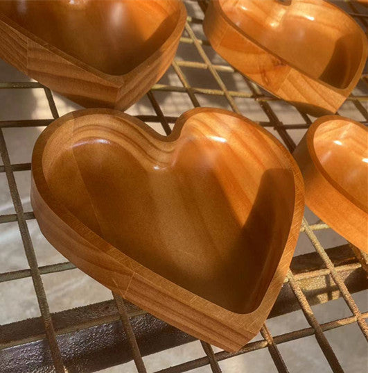 Wooden Whole Wood Love Heart-shaped Candy Box