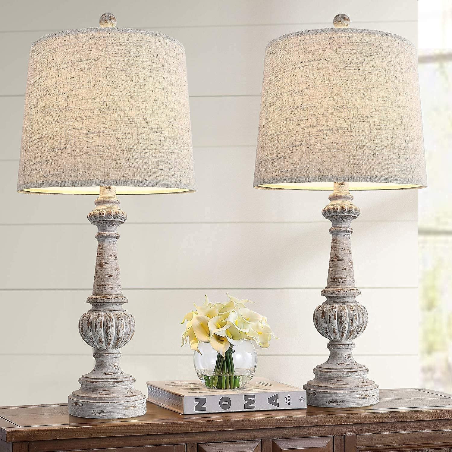 Bedroom Decoration Retro Wooden Table Lamp