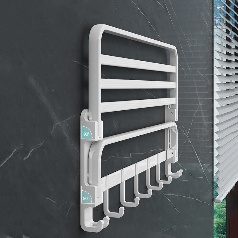 Toilet Hole-free Towel Holder White