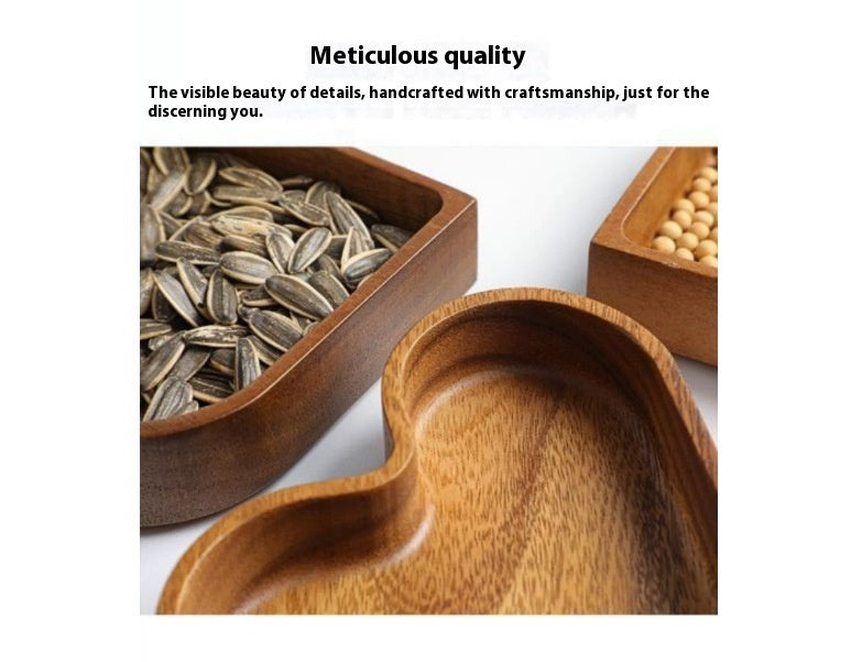 Wooden Whole Wood Love Heart-shaped Candy Box