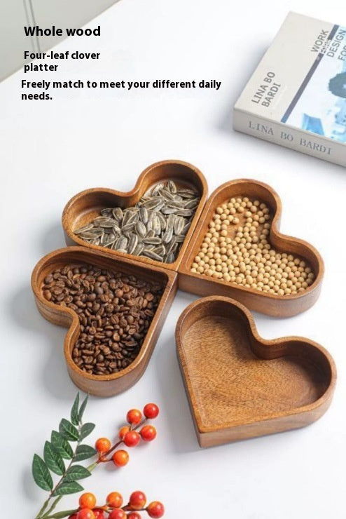 Wooden Whole Wood Love Heart-shaped Candy Box