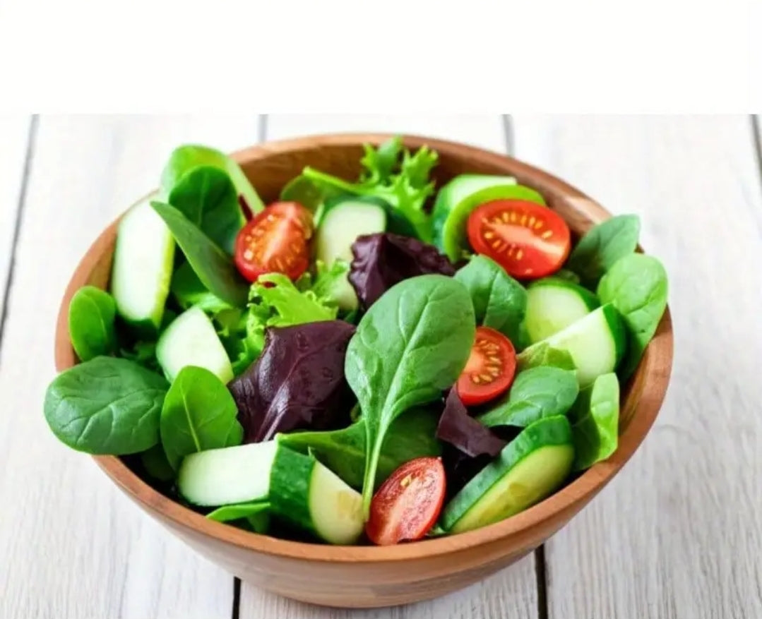 11-Inch Acacia Wood-Design Salad Bowl - 1.5 Liter (1500cm³) Plastic Serving Bowl for Kitchen & Dining, Durable Brown Decorative Bowl for Salads, Pasta, Fruits, Large Salad Bowl, Rustic Kitchenware, Natural Grain Finish