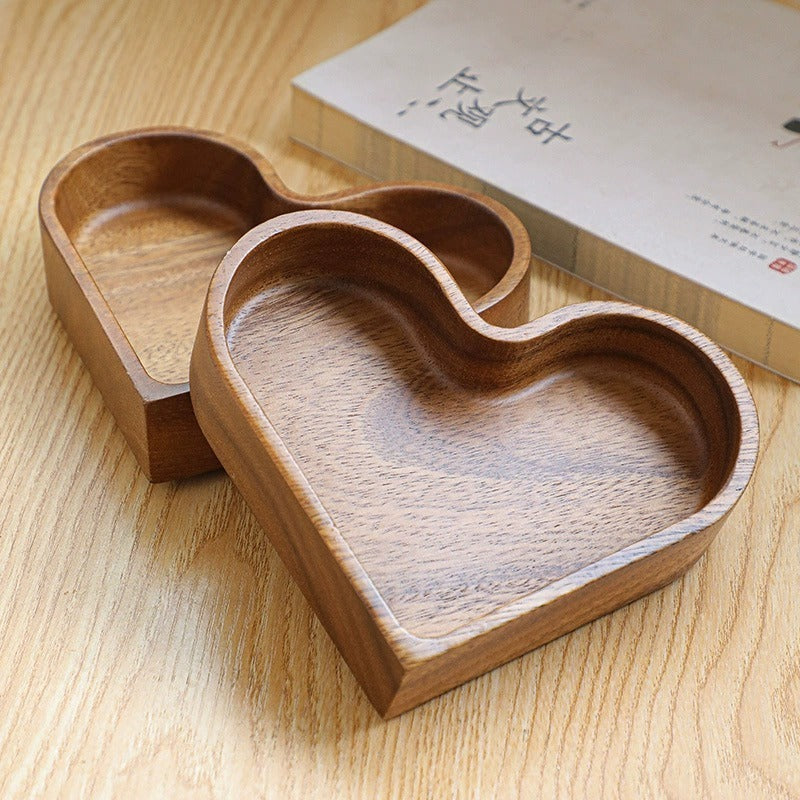 Wooden Whole Wood Love Heart-shaped Candy Box
